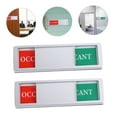 thumbnail image 4 of Supvox Silver Magnetic Bathroom Office Door Signs Acrylic ABS Slide Indicator 2Pcs, 4 of 8