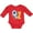 Red, variant on Inktastic Rocket Spaceship Happy First Birthday Boys or Girls Long Sleeve Baby Bodysuit