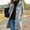 Gray, variant on Wovilon Womens Hooded Wool Coat Mid Length Single Breasted Button Front Long Sleeve Warm Winter Outerwear with Pockets Solid Color Fall Clothes