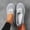 Light Gray, variant on Women’s Breathable Knit Slip-On Sneakers Lightweight Low-Top Casual Shoes Comfortable Style Walking Flats for Everyday & Summer Black 5 Wide