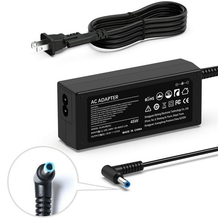 45W 19.5V 2.31A for HP Laptop Charger Blue Tip, HP Pavilion x360 11 13 15, Zbook 14u G4 G5 15u 15 G3, 15-f111dx 15-f211wm 15-f233wm 15-f278nr 15-r052nr 15-r132wm with Power Cord