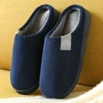 thumbnail image 1 of Zapatillas de casa de fondo suave y grueso para hombre y mujer, pantuflas de felpa para el hogar, zapatillas térmicas antideslizantes para interiores, Invierno, 1 of 5