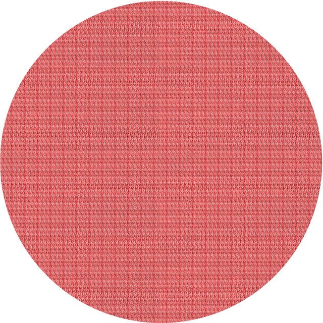 Ahgly Company Tapis d'Intérieur Rond Lavable en Machine Rouge Transitionnel, 4 Pieds Rond