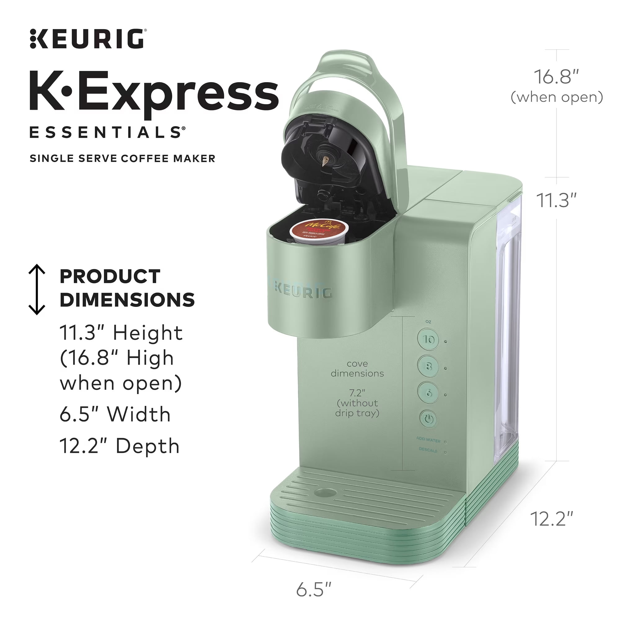 New Keurig K-Express Essentials Single-Serve K-Cup Pod Coffee