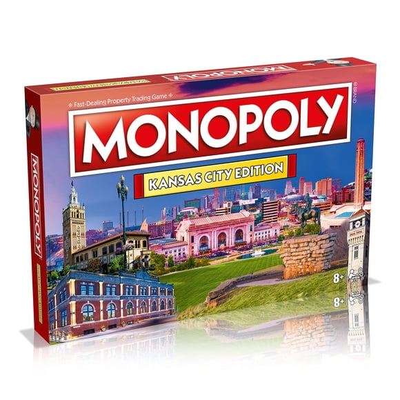 Juego de mesa Monopoly Kansas City Edition para 2-6 jugadores