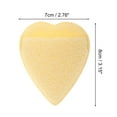 thumbnail image 3 of Unique Bargains 1 Pc Reusable Sponge Face Scrubber Heart Style for Removing Makeup 3.15"x2.76" Yellow, 3 of 6