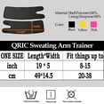 thumbnail image 2 of QRIC Arm Trimmers for Women - Pair Sauna Arm Sweat Bands - Neoprene Arm Trainer Wrap Toner Sleeves for Sports Workout, Black, 2 of 6