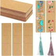 thumbnail image 3 of WINDLAND Kraft Bookmark Sleeves 5.9 x 1.8inches Bookmarks Holder DIY Resin Bookmark Display Cards for Wrapping Small Business, 3 of 11