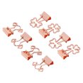 thumbnail image 2 of Small Binder Clips, Paper Clamps Lovely Handle Rose Gold 30Pcs  Plated  For School, 2 of 8