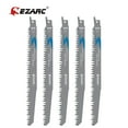 thumbnail image 4 of EZARC 5-Piece 9-Inch Wood Pruning Reciprocating Saw Blade Set, 5TPI, Sharp Ground Teeth CR-V Sabre Saw Blades, 4 of 7