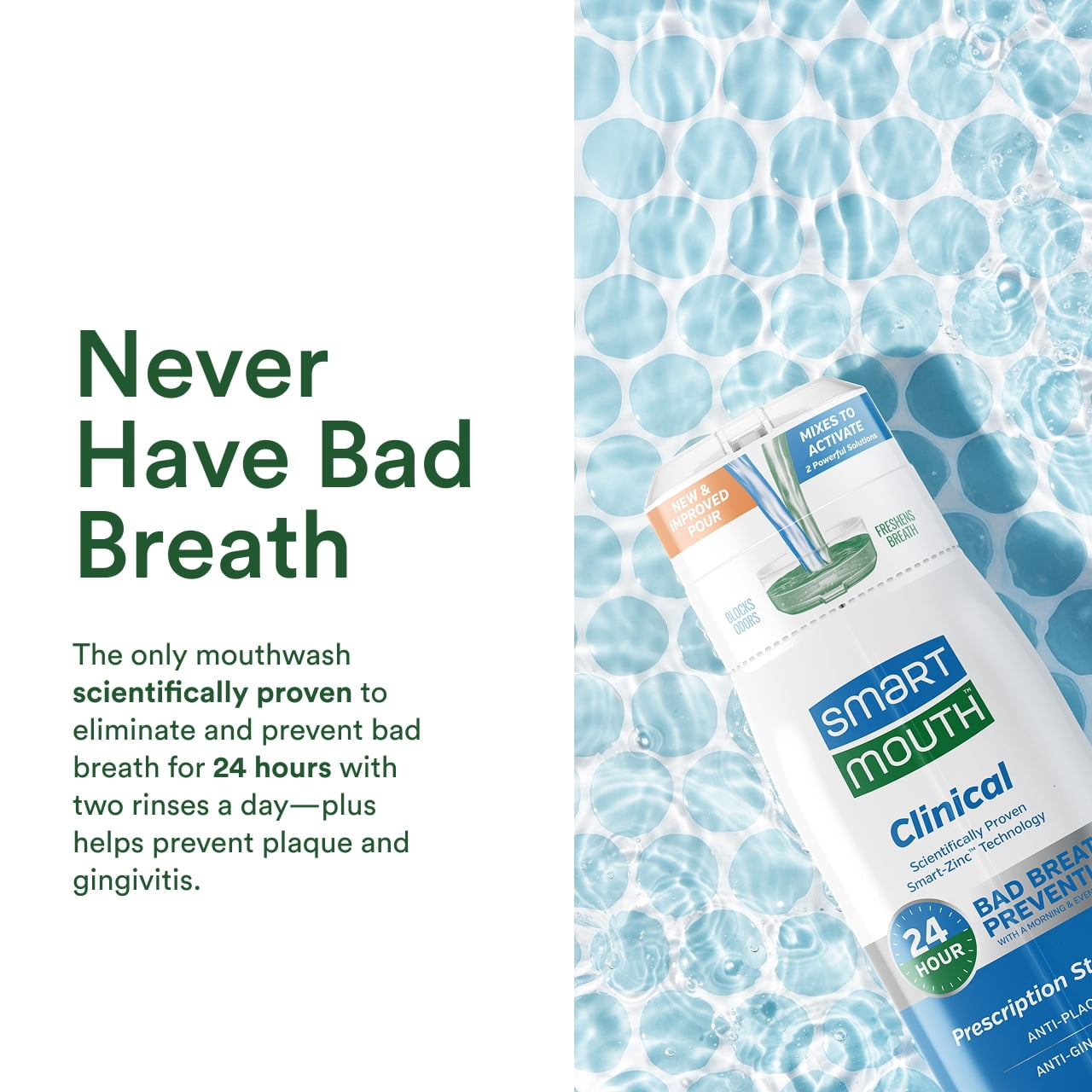 SmartMouth Clinical DDS Activated Oral Rinse 32oz
