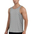 thumbnail image 3 of Rocae Gray Plaid for Men's Workout Tank Top Men's Running Tank Top Dry Fit Athletic Workout Tank TopsSmall, 3 of 9