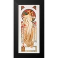 thumbnail image 2 of Vintage Apple Collection 8x14 Black Modern Framed Museum Art Print Titled - Mucha Perfume, 2 of 5