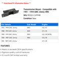 thumbnail image 2 of Transmission Mount - Compatible with 1981 - 1994 GMC Jimmy 4WD 1982 1983 1984 1985 1986 1987 1988 1989 1990 1991 1992 1993, 2 of 2