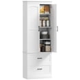 thumbnail image 1 of HOMCOM Tall Pantry Cabinet, 67" Farmhouse Kitchen Storage Cabinet, White, 1 of 10