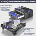 thumbnail image 5 of 4 Tier Stackable Rolling Tool Box with Wheels | Modular Tool Organizer Box Storage System | Portable Tool Box with Drawers | Tough and Durable | For Garage Storage, Home Repairs, Professional Work, 5 of 7