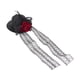 thumbnail image 1 of Mini sombrero de copa Steampunk con plumas de tul, vestido elegante para mujer, tocado con horquilla Flor roja, 1 of 9