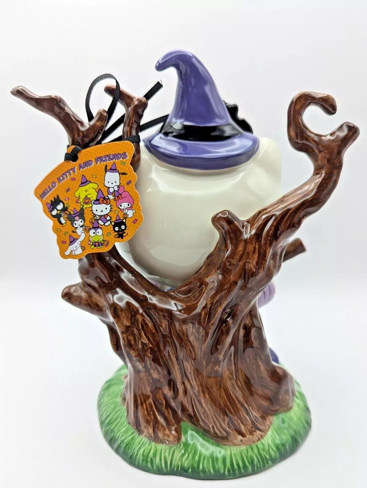 Blue Sky Clayworks HELLO KITTY Friends Halloween Witch in Tree Figurine
