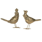 CC Home Furnishings Bird Tabletop Accents - 7" - Gold - 2ct