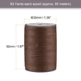 thumbnail image 2 of Unique Bargains Thin Waxed Thread 93 Yards 0.65mm Polyester String Cord for Machine Sewing Hand Quilting Weaving, Coffee, 2 of 5