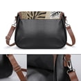 thumbnail image 3 of Animal Print Leaves Beige Background Vintage Crossbody Bag For Women Medium Leather Hobo Bags Shoulder Bag Classic City Leather Satchels, 3 of 8
