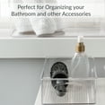 thumbnail image 5 of Simplify Medium 10" x 6" Vertical Stripe Cabinet Organizer, Clear, 5 of 10