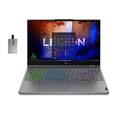 Lenovo Legion 5 Pro 16" QHD 165Hz Gaming Laptop, AMD Ryzen 7 6800H, 32GB DDR5, 1TB SSD, NVIDIA GeForce RTX 3070Ti 8G, 4-Zone RGB Backlit Keyboard, Wi-Fi 6E, Bluetooth, Grey, Win 11, 32GB USB Card