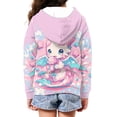 thumbnail image 6 of chaqlin Cartoon Dragon Zip up Hoodies for Girls 11-13 Cute Long Sleeve Sweatshirts Kids Full Zip Hooded Jacket Kids Sweater Top with Kangaroo Pocket, 6 of 7