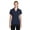 Navy Blue, variant on Sport Tek Adult Female Women Plain Short Sleeves Polo Grey Heather Small