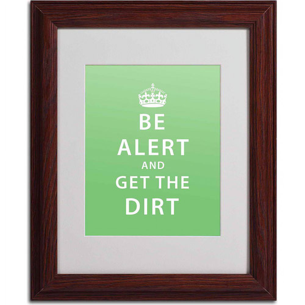 Trademark Fine Art "Get the Dirt" Canvas Art by Megan Romo, Wood Frame