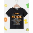 thumbnail image 2 of Camiseta de manga corta de verano para niños: 5 cosas que debes saber... Bonita camiseta informal de manga corta con estampado de letras para niños., 2 of 7