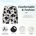thumbnail image 3 of Daiia Daisies Flowers Mens Swim Trunks Swim Shorts Quick Dry Swim Shorts with Mesh Lining Pockets-Small, 3 of 9