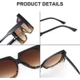thumbnail image 2 of Gafas de sol cuadradas grandes vintage para mujer, moda, formas grandes, 10, 2 of 5