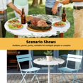 thumbnail image 6 of Elastic Fitted Round Tablecloth, Green Eucalyptus Leaves Waterproof Stretch Table Cover for 55"-60" Tables, Summer Botanical Weeping Washable Outdoor Tablecloths for Patio, Picnic, Camping, 6 of 9