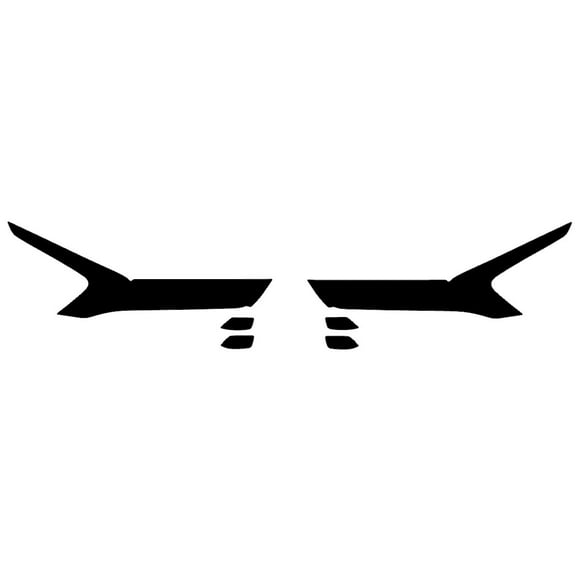 Rvinyl Headlight Tint Covers Compatible with Kia K5 2021-2024 - Blackout Smoke