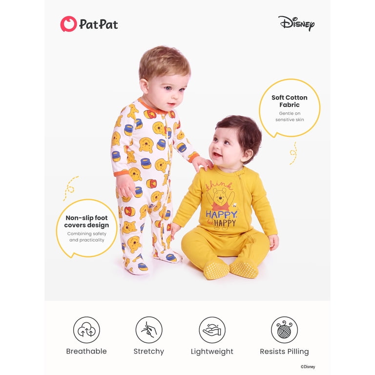 Disney Winnie the Pooh Footed Coveralls, 2-Pack photo 7