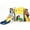 Blue, variant on 6 in 1 Toddler Playset, Blue Rocket Kids Slide, Indoor Outdoor Playground Climber for Ages 1-4