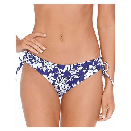 Raisins Juniors  Luna Side-Tie Bikini Bottoms Blue Floral   Navy  Medium
