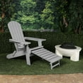 thumbnail image 5 of Alpine Corporation 38"H Folding Adirondack Chair w/ Cup Holder & Ottoman, 5 of 5