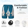 thumbnail image 5 of Balery Nurse Doctor Gnomes Mens Swim Trunks Swim Shorts for Men Quick Dry Inseam Beach Shorts with Compression Liner Pocket-X-Large, 5 of 9