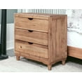 thumbnail image 5 of HomeRoots 524589 36 in. Solid Wood Three Drawer Chest, Natural, 5 of 5