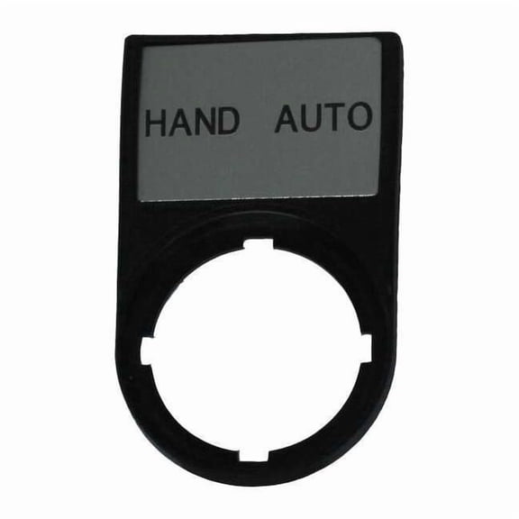 Eaton Legend Plate,Rectangular,Black M22S-ST-D11