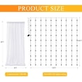 thumbnail image 2 of Tulle Backdrop Curtains with Lights String White Sheer Curtain with Lights for Wedding Birthday Party Photo Shoot, 2 of 4