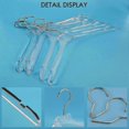 thumbnail image 5 of 5 Pcs Clear Acrylic Clothes Hanger with Gold Hook, Transparent Shirts Dress Hanger with Notches for, 5 of 5