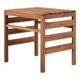 thumbnail image 1 of Walker Edison Table d'Appoint Modulaire en Acacia d'Extérieur en Marron, 1 of 13