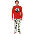 thumbnail image 3 of Santa Bigfoot Christmas Lights Matching Family Pajamas, Family And Dog PJs, Plus Sizes, With Pockets, 3 of 7