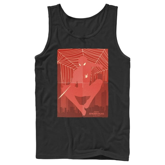 Men's Marvel Spider-Man: No Way Home Red Poster  Tank Top Black Small