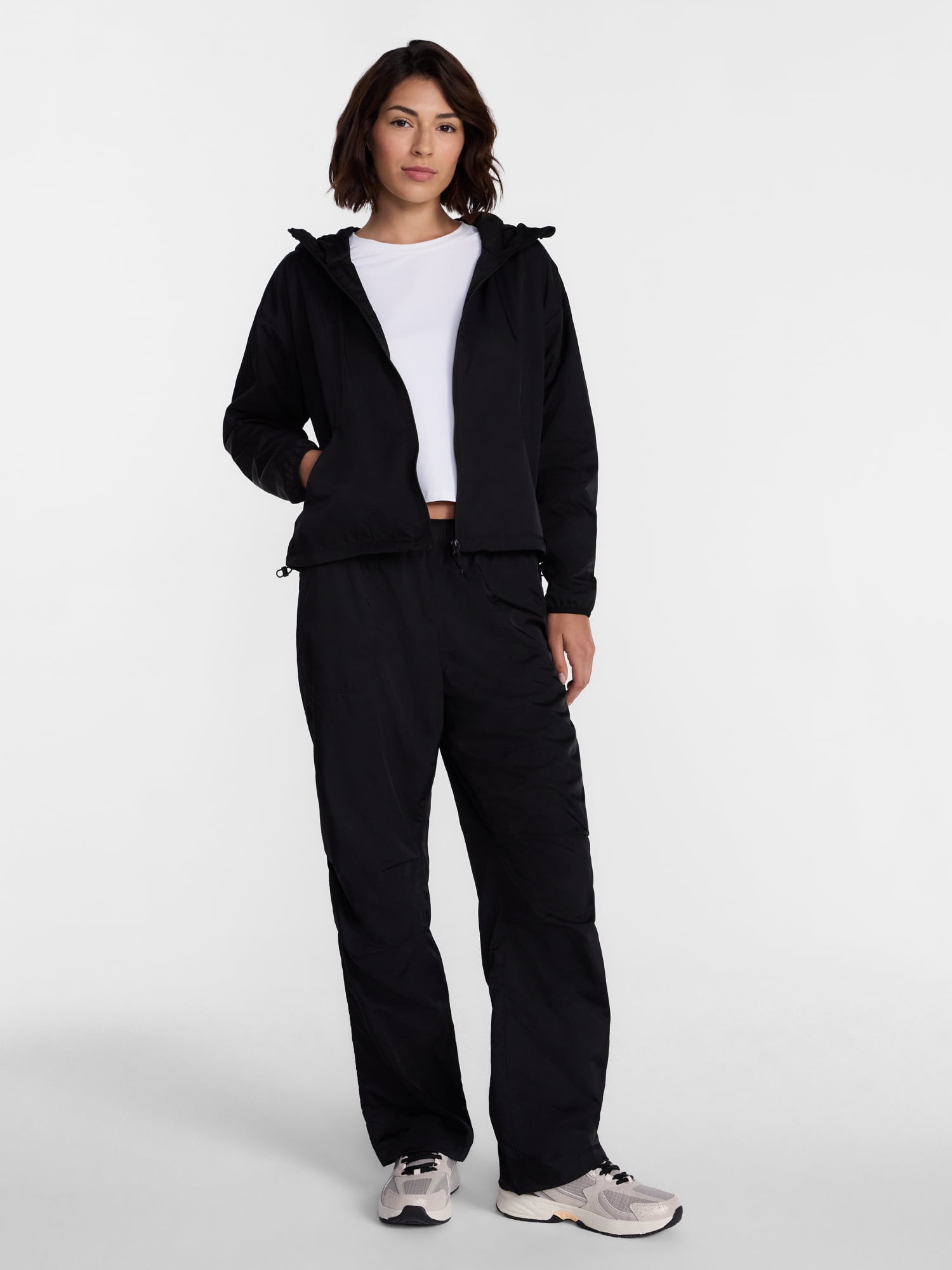 Avia Women's Iridescent Zip Front Jacket with Hood, Sizes XS-XXXL