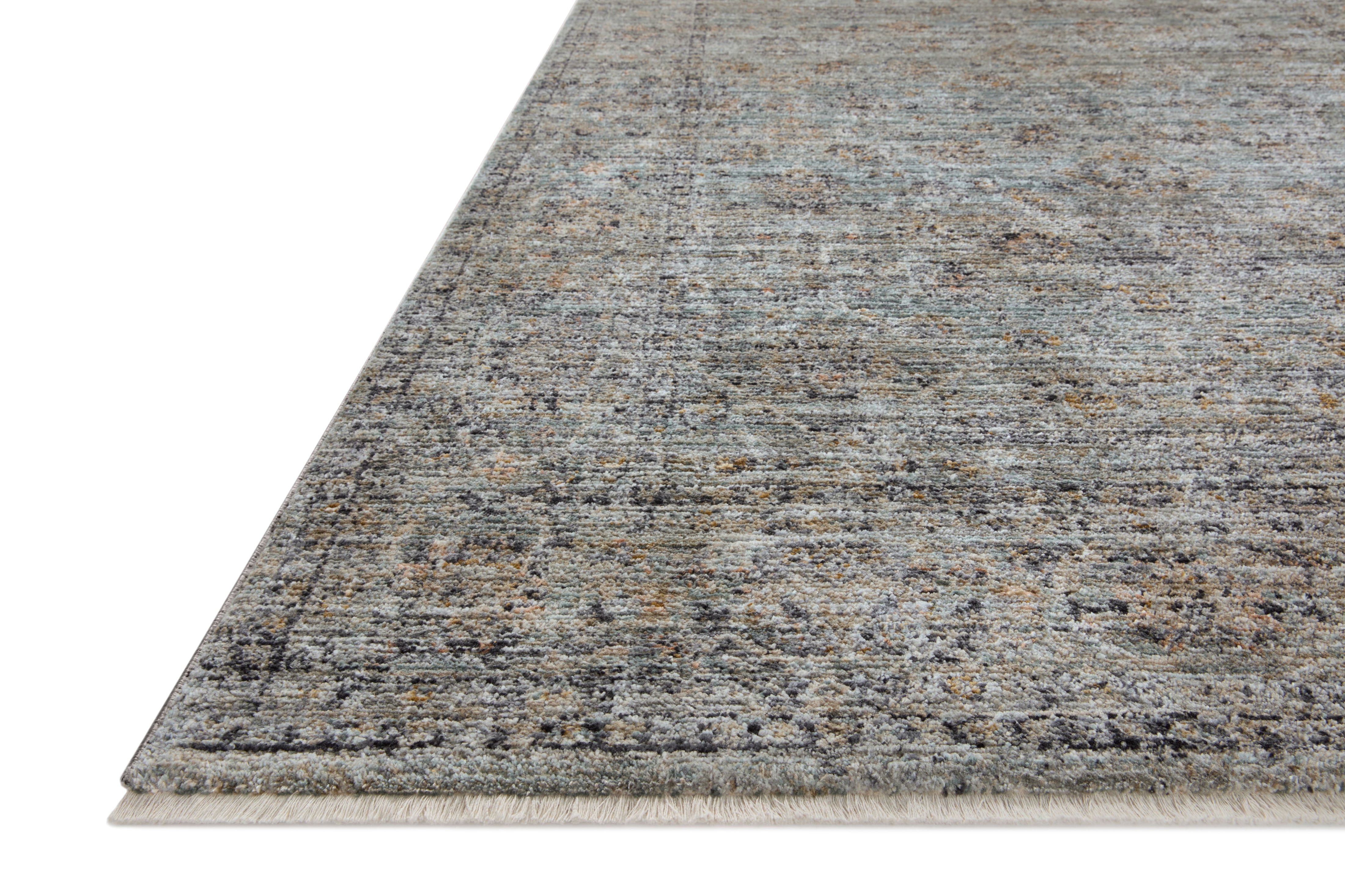 Jean Stoffer x Loloi Katherine Ocean / Gold 2'-7" x 16'-0" Runner Rug