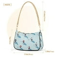 thumbnail image 3 of FORMRS Womens Shoulder Bag with Chain Strap Clutch Purse Cute Tote Handbag, Blue Ice Hockey, 3 of 7